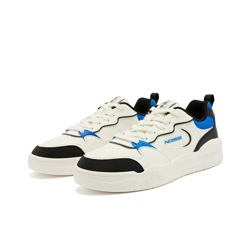 QIAODAN Lightweight Low Top Skateboard Shoes Men's White Black-2