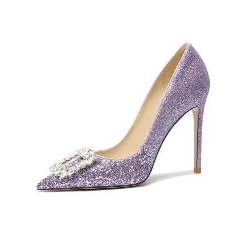 Lily Wei High Heels Women's Purple