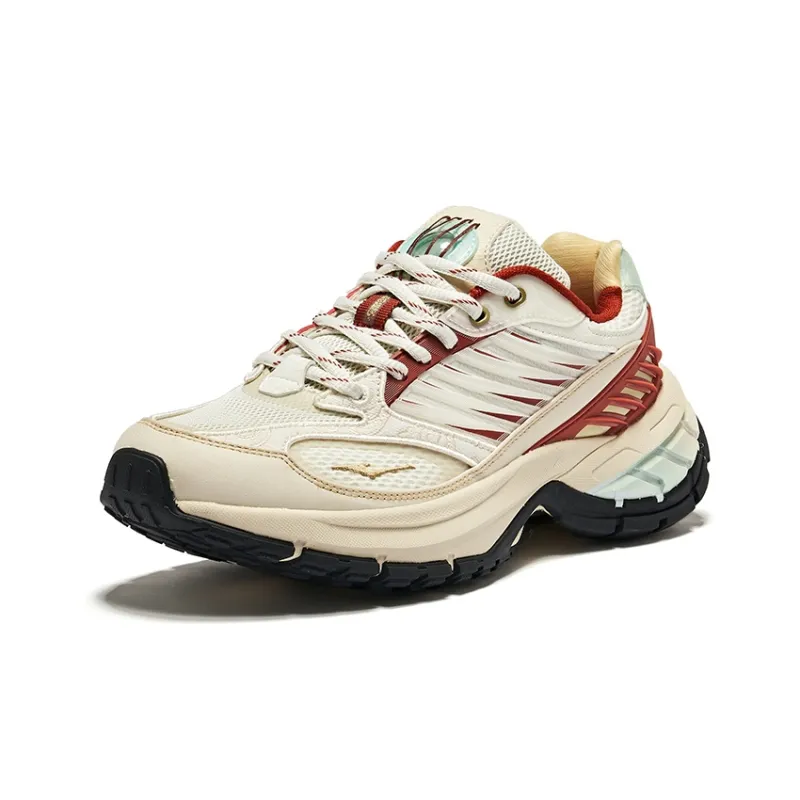Erke Goose Feather Cushioning Wear Resistant Low Top Casual Shoes Men's New Year Red-2