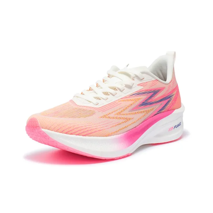 361° Fly Burn 1.5 Running Shoes Unisex Low Top Feather White/Fluorescent Blast Pink-1