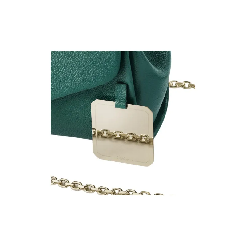 CARTIER Panthère De Cartier Calfskin Shoulder Bag, Crossbody Bag Mini Women's Bright Green-2