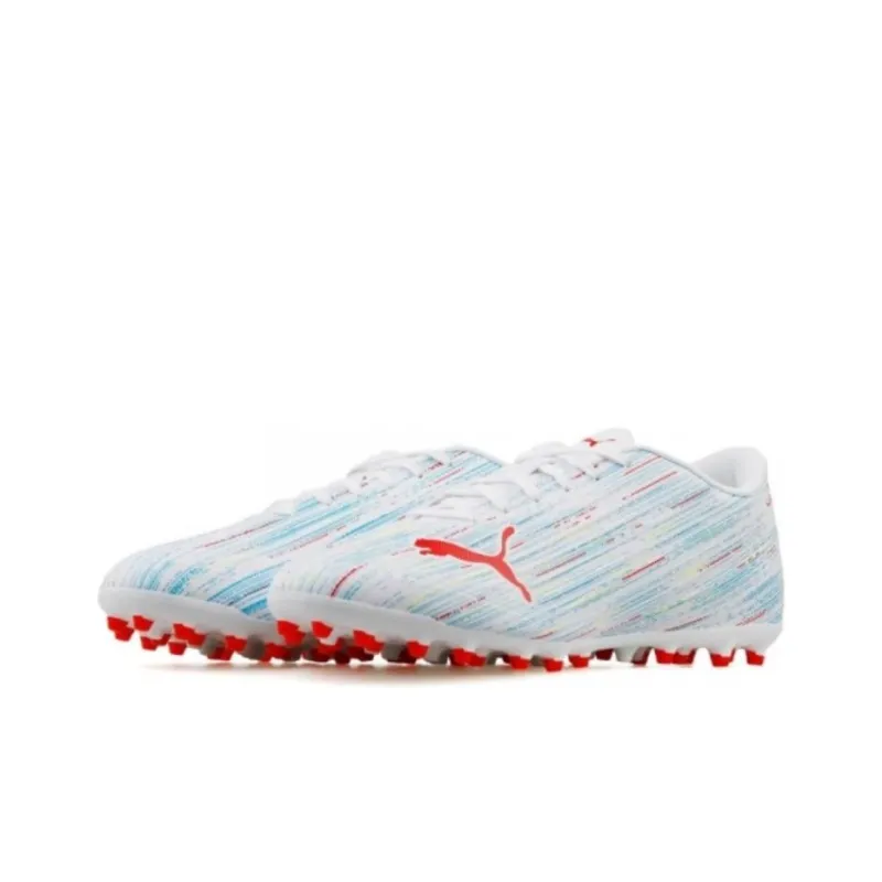 PUMA Ultra 4.2 MG Soccer Shoes Men Low Top White/Red/Blue-4