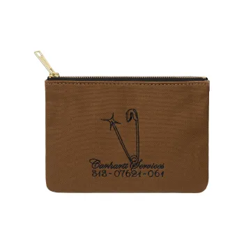 Carhartt WIP Canvas Bag Coin Purse Wallet Regular Unisex Brown