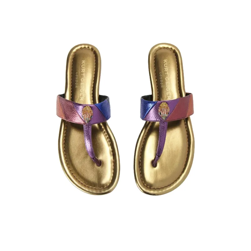 Kurt Geiger London Flip Flops Women's Purple-2