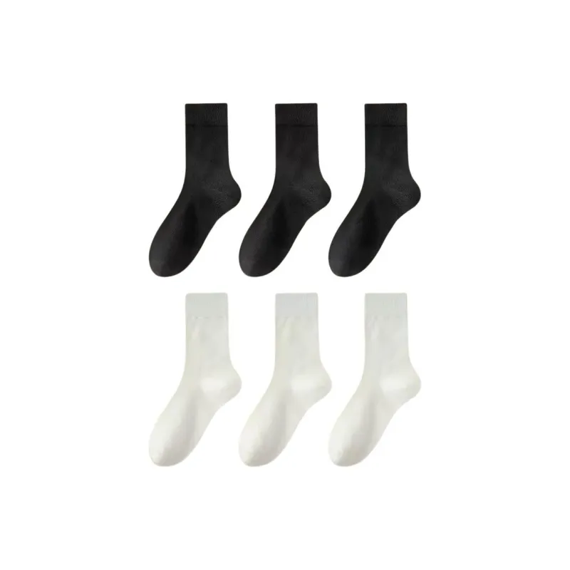 H-YXIANG FW23 Mid-Calf Socks Men's 6 Pack-12