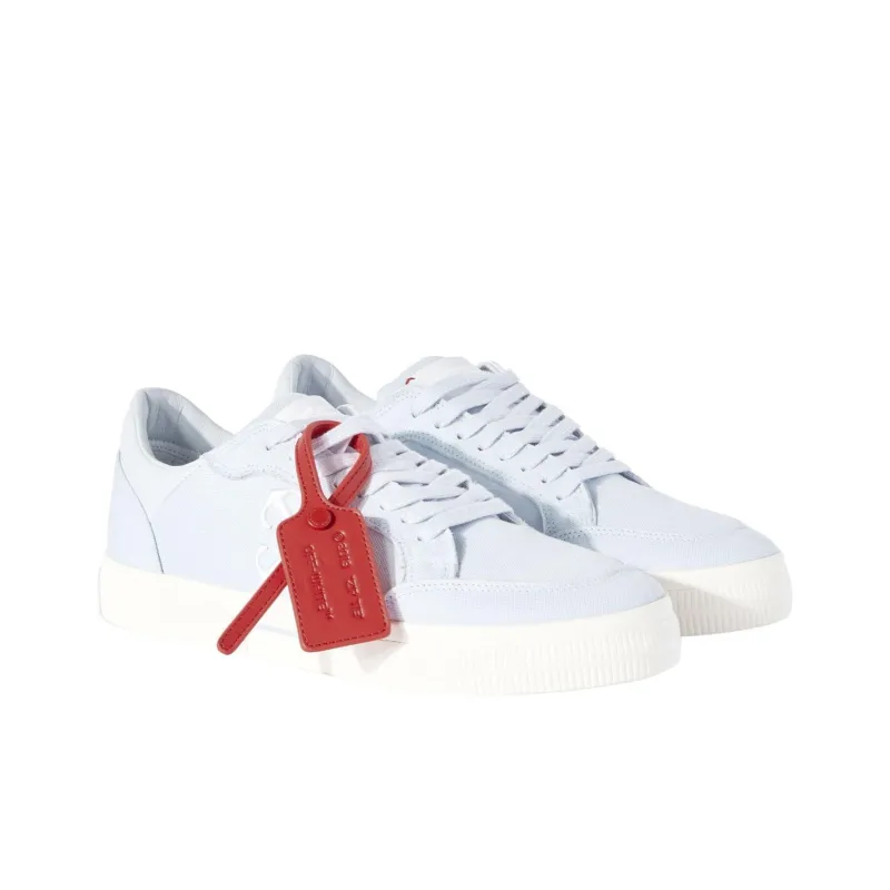 OFF WHITE Vulcanized Contrasting tag Canvas Sneakers-2