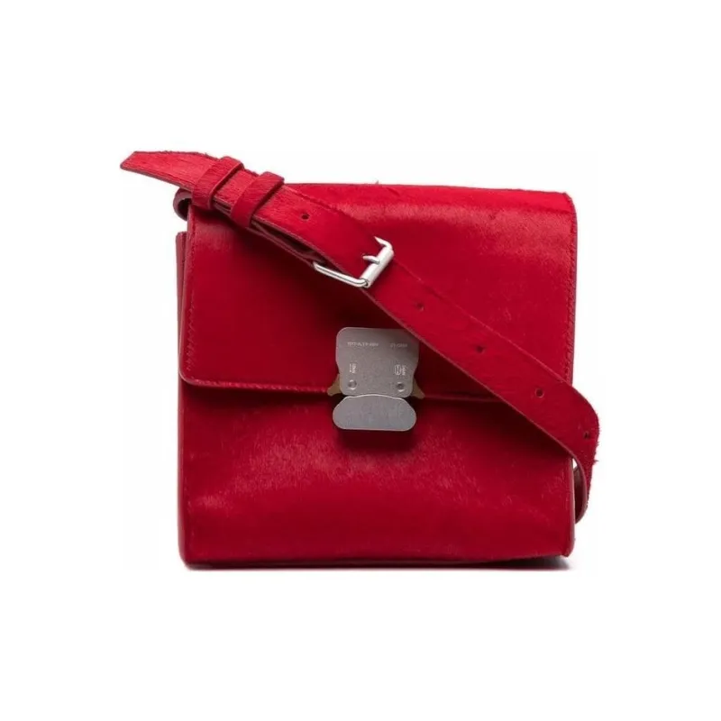 1017 ALYX 9SM Calf Hair Crossbody Bag Shoulder Bag Women's Red-0