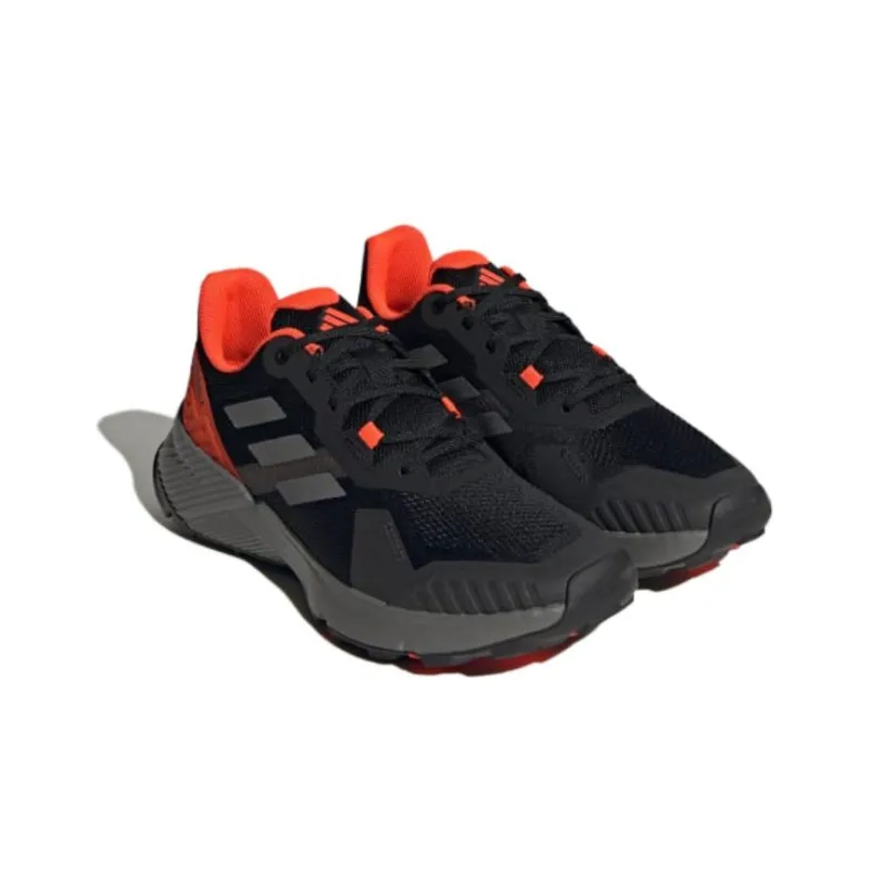 Adidas Terrex Soulstride Trail Core Black Grey Solar Red-2