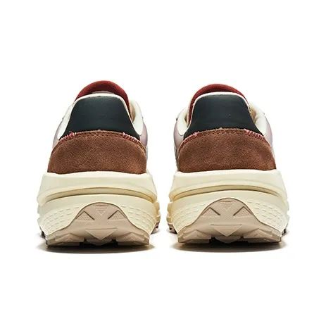 Saucony JAZZ RENEW Anti Slip Wear Resistant Low Top Casual Running Shoes Unisex Beige Brown-3