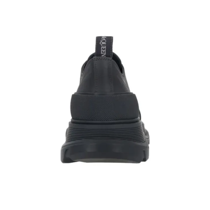 Alexander McQueen Tread Slick Low Lace Up Leather Grey-5