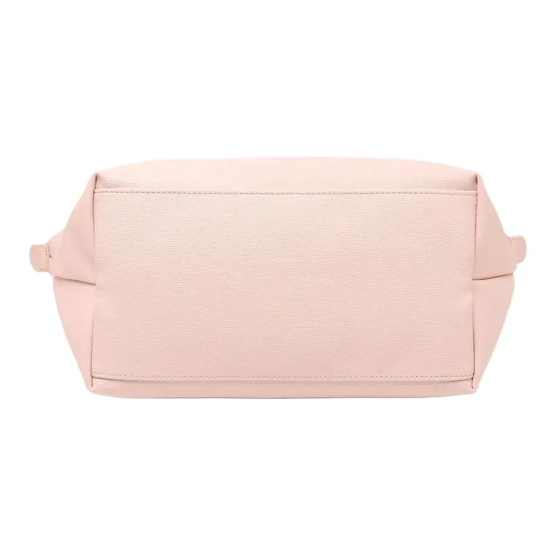 LONGCHAMP Le Pliage Cowhide Patchwork Canvas Tote Bag, Shopping Bag, Handbag, Shoulder Bag Women's Pink-3