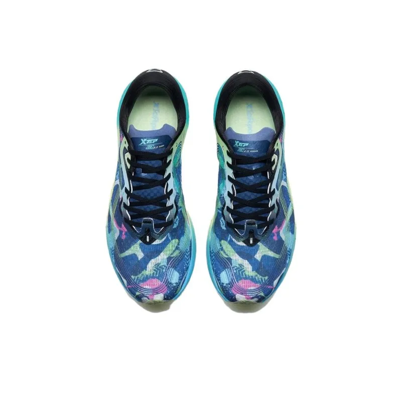 XTEP 260 2.0 Anti Slip And Wear Resistant Breathable Low Top Running Shoes Men's Blue Black-3
