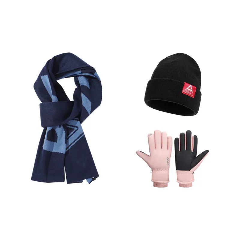 PEAK Large Logo Cold-Resistant Versatile Fleece Scarf Unisex-0
