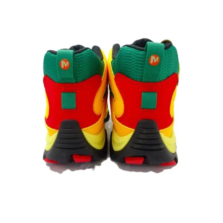 MERRELL MOAB 3 Abrasion Resistant Breathable High Top Outdoor Shoes Men's Yellow Green-3