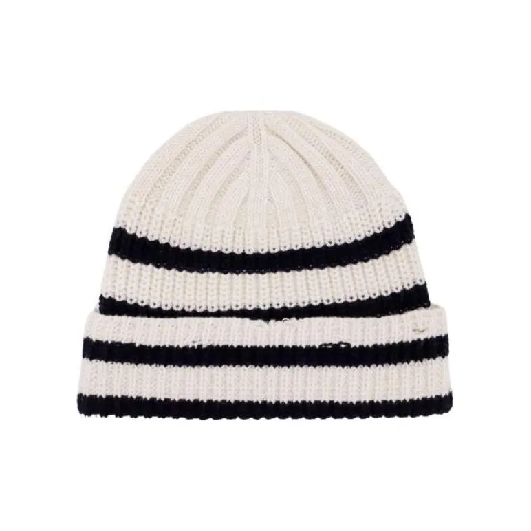 MARNI Logo-embroidered Striped Beanie-1