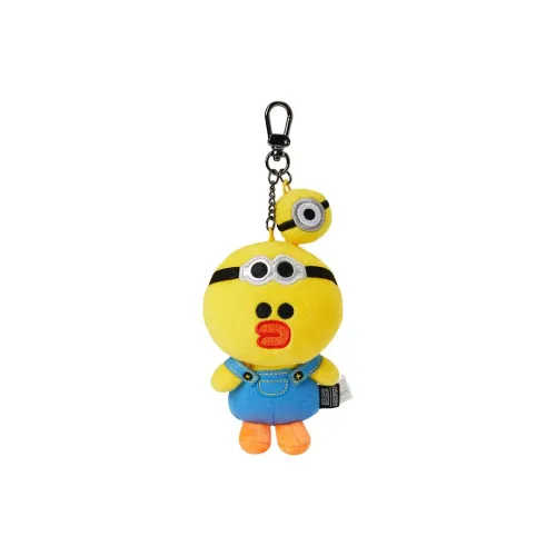 LINE FRIENDS Polyester Bag Accessories Unisex BOB Yellow & Blue