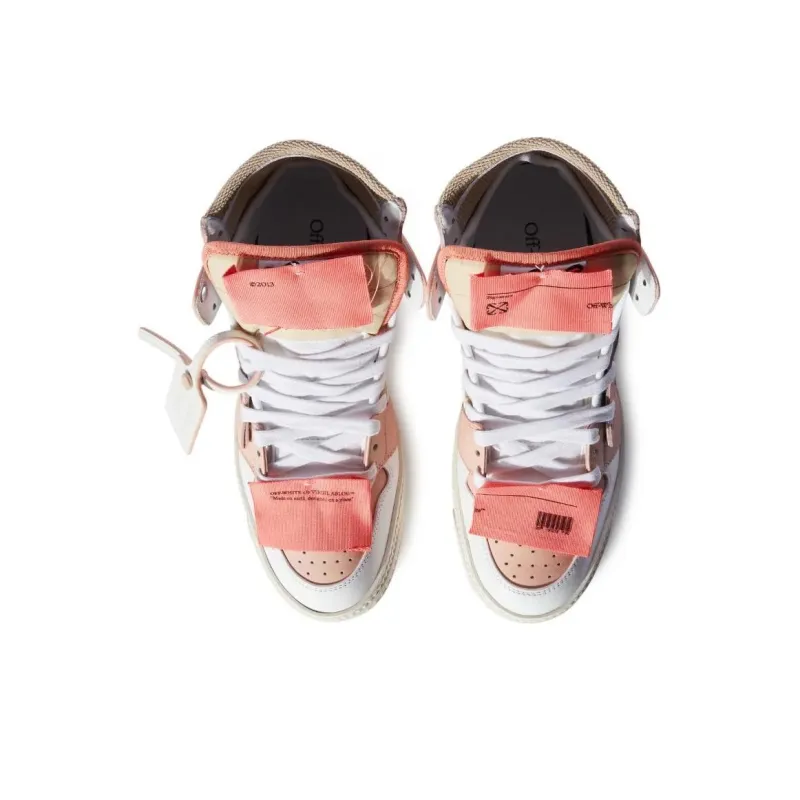 OFF WHITE Off Court 3.0 Calf Leather Pink Beige Women's-4