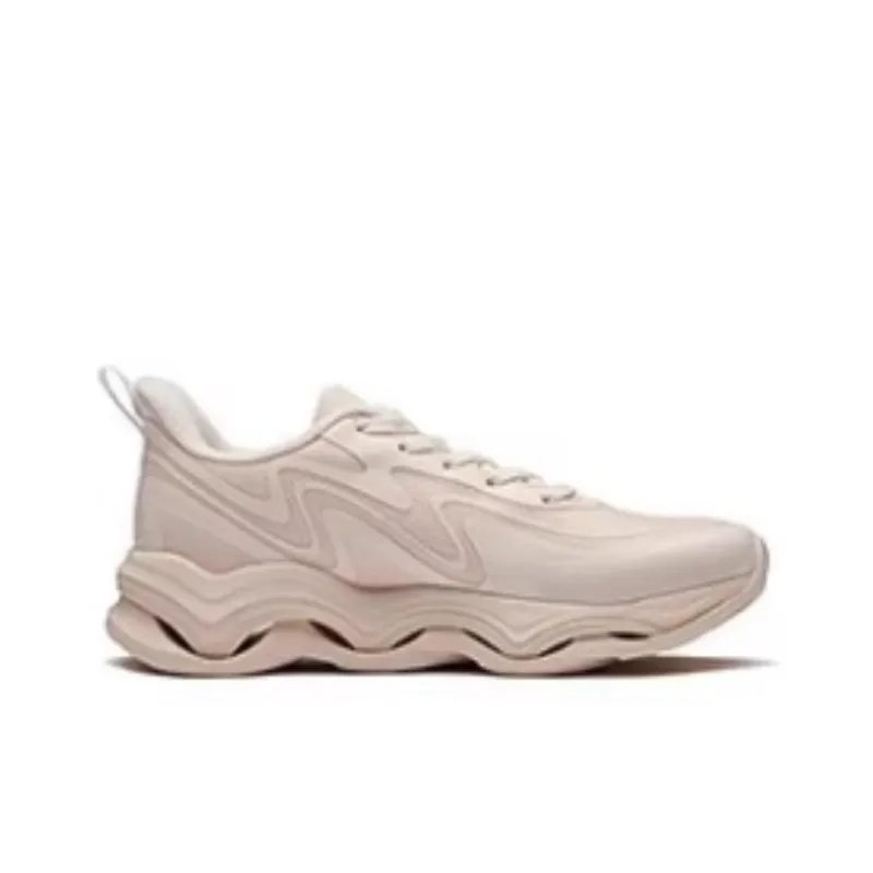 361° Cushioning Wear-Resistant Low-Top Running Shoes Women's White Pink-1