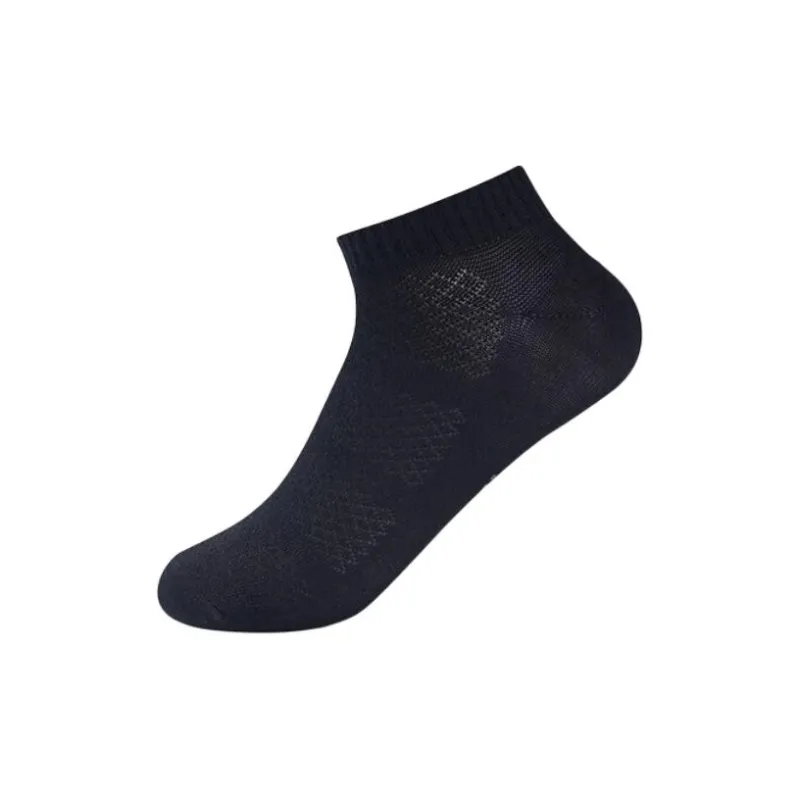 QIAODAN Ankle Socks Unisex 1 Pack Black-2