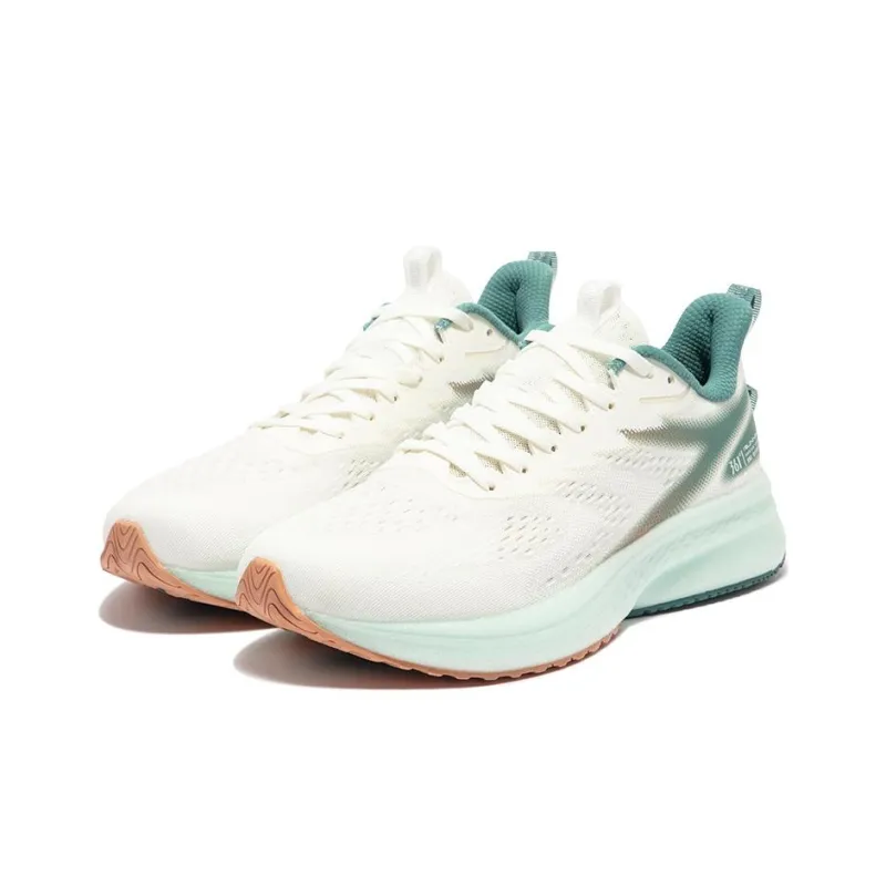 361° Cushioning Anti Slip And Wear Resistant Low Top Running Shoes Men's White Cyan-1