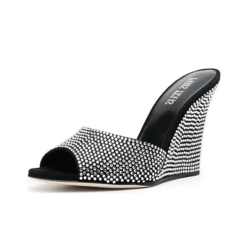 Paris Texas Holly Wanda Rhinestone Wedges-2