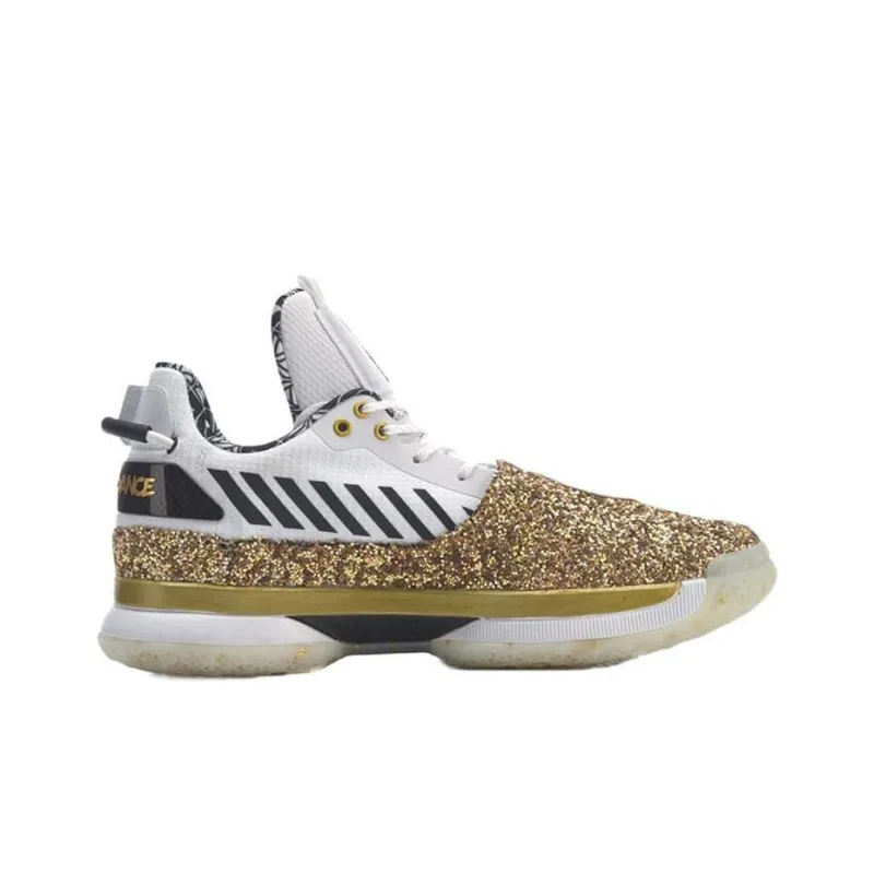 LINING WOW 7 Basketball Shoes Men Low Top Gold/White-1