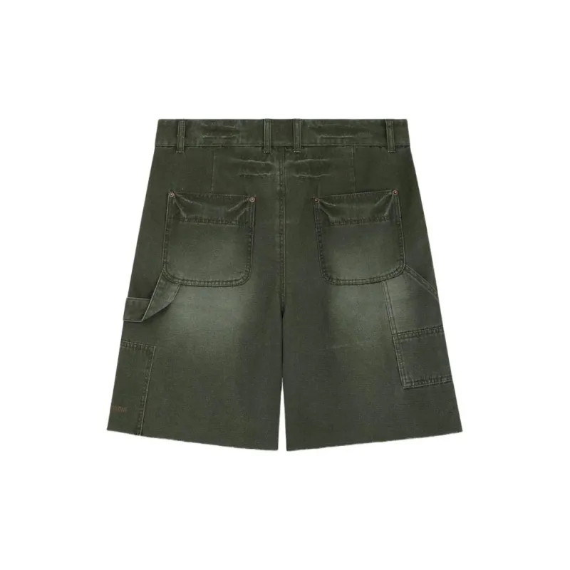 WE11DONE SS24 Denim Shorts Men's Khaki-1