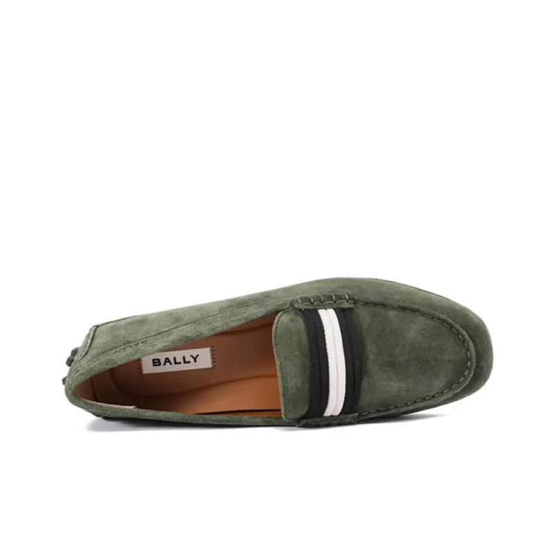 BALLY Beanie Shoes Men's Army Green-4