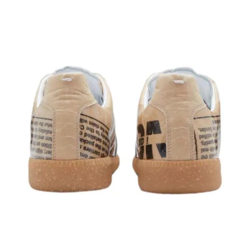 Maison Margiela Replica Low Top Stylish Skateboarding Shoes Men's Beige-4