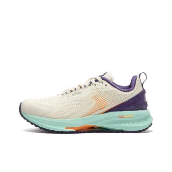 361° Cushioning Wear-Resistant Low-Top Running Shoes Women's White Green