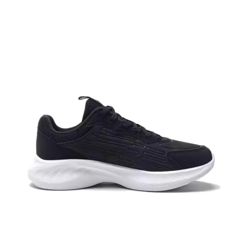 QIAODAN Wear resistant And Waterproof Low Top Running Shoes Men's Black-1