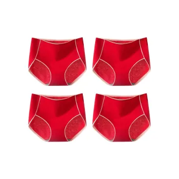 MIIOW Underpants Women's 4 Pack Red