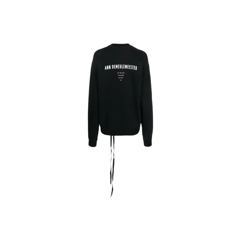 Ann Demeulemeester Feather Printed Crewneck Sweatshirt-1