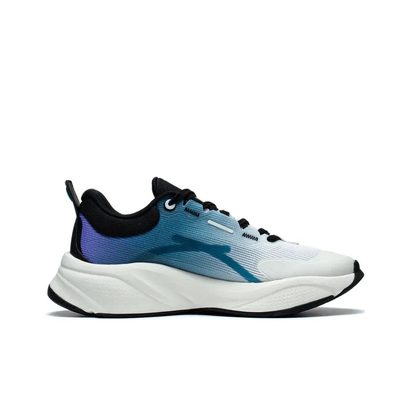 LiNing Soft Series Slip Resistant Low Top Casual Shoes Men's White Green Black-1