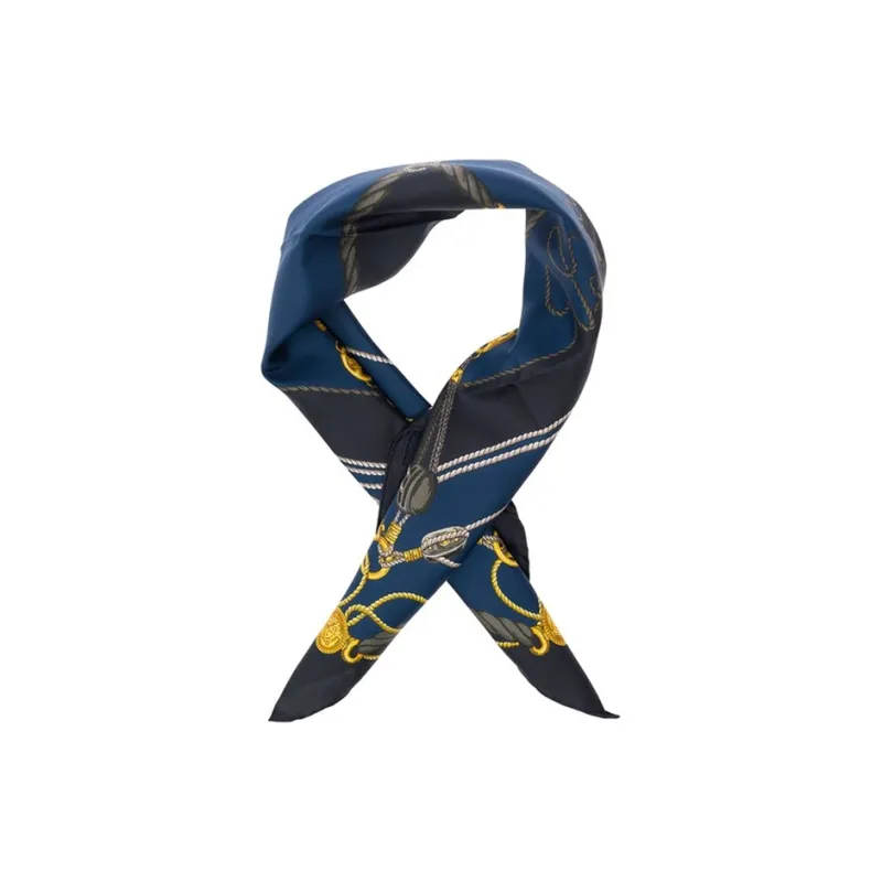 VERSACE Chain Couture Square Shape Scarf-1