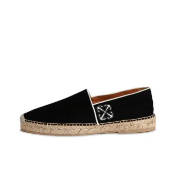 OFF WHITE Anglette Arrow Embroidered Slip On Espadrilles