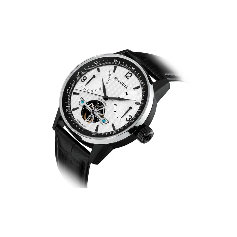 Sea Gull LE BRASSUS Automatic Mechanical Movement Watch Men's Watches Black Dial-20