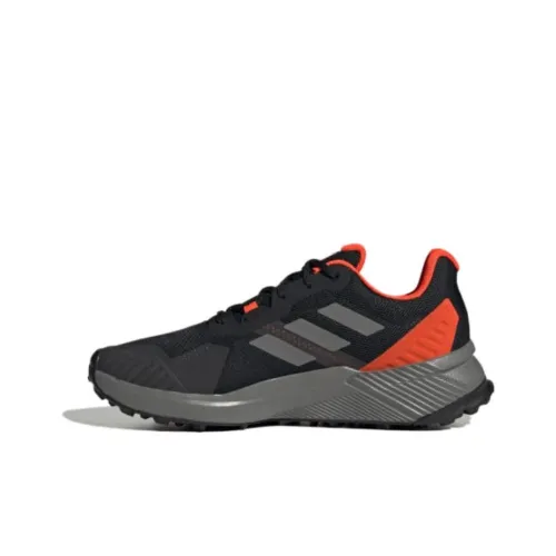 Adidas Terrex Soulstride Trail Core Black Grey Solar Red