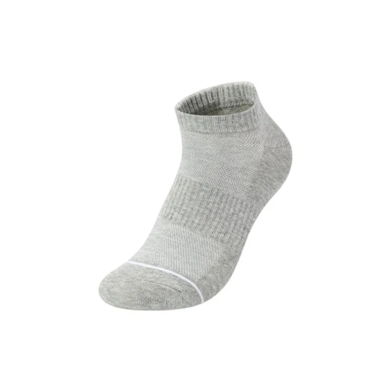 QIAODAN Ankle Socks Men's 1 Pack Light Heather Gray-2