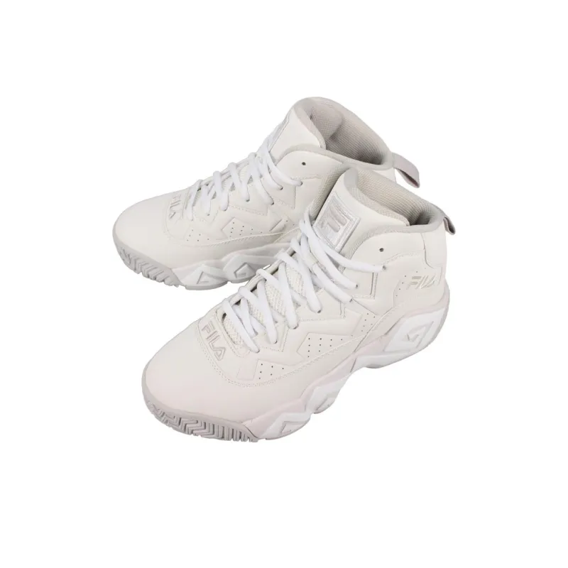 FILA Mashburn Durable Breathable Mid-Top Vintage Basketball Shoes Men's Beige-4