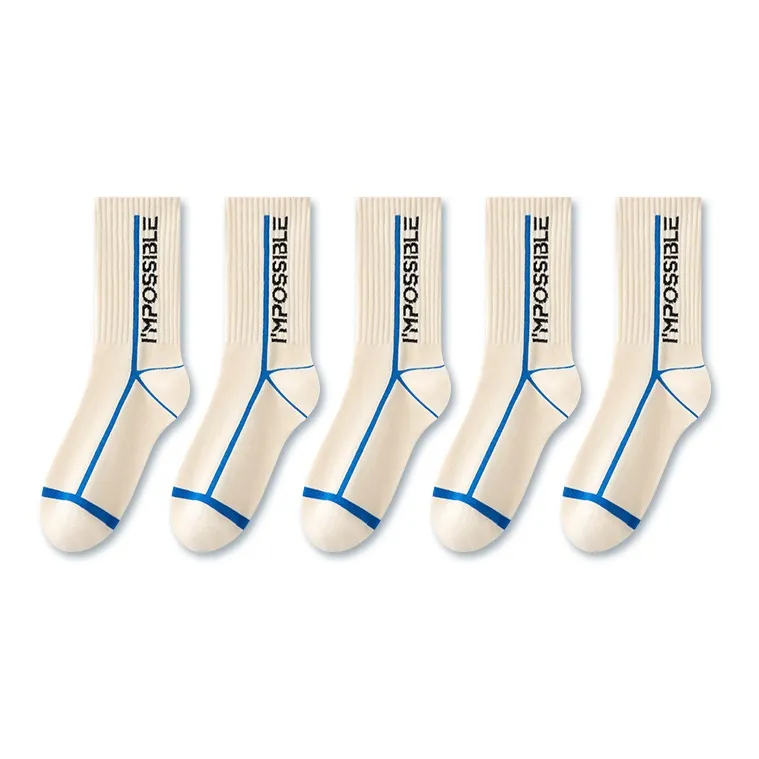 LUOLIAN Knee High Socks Unisex 5 Pack-10