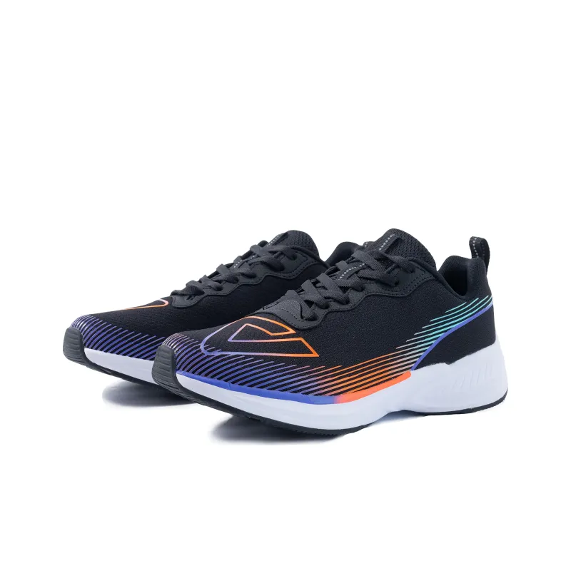 PEAK Cushioning Anti Slip And Wear Resistant Low Top Running Shoes Men's Black Orange-2