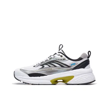 LiNing Comet LITE Cushioning Anti Slip And Wear Resistant Support Low Top Casual Shoes Men's Gray Red White