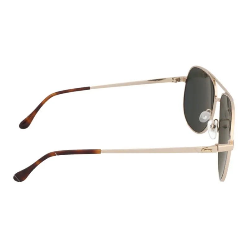 LACOSTE Metal Aviator Sunglasses Unisex Gold-2