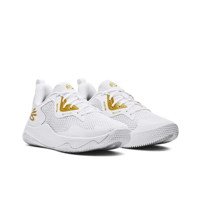 Under Armour Curry 3 Hovr Splash 'White Metallic Gold'-2
