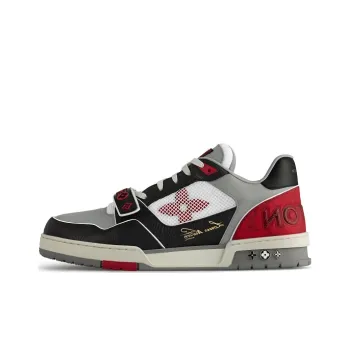 LOUIS VUITTON Lolv Trainer Strap On Black Grey Red