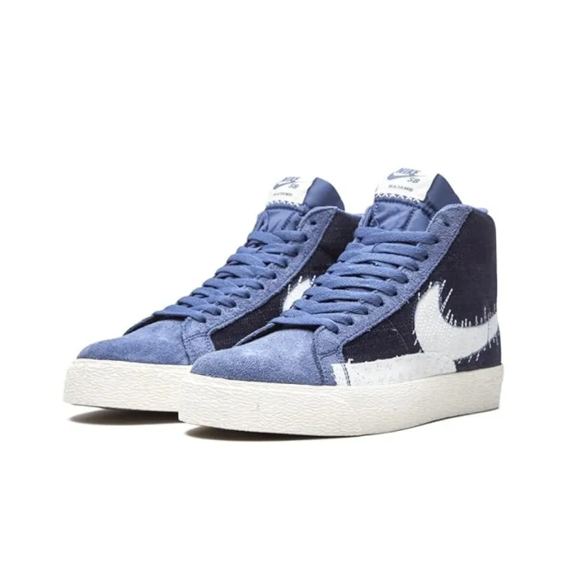 Nike Sb Zoom Blazer Mid Sashiko Mystic Navy-2