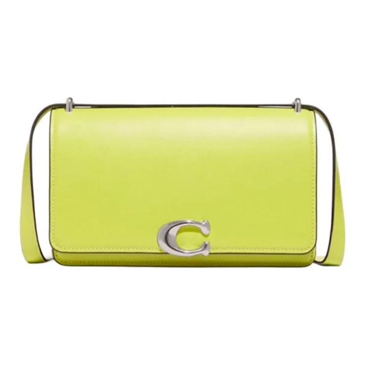 COACH Bandit Cow Leather Crossbody Bag Shoulder Bag Women's Neon Yellow-0