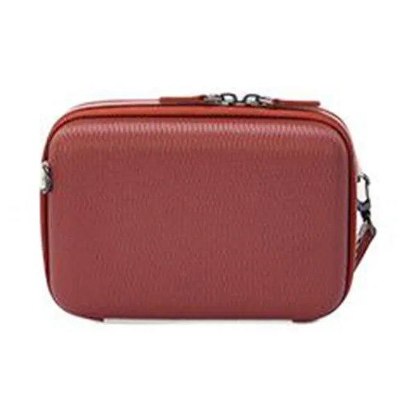 DELSEY PC Cell Phone Pouch Small Square Bag Handheld Shoulder Bag Crossbody Bag Small Size Unisex Terracotta-3