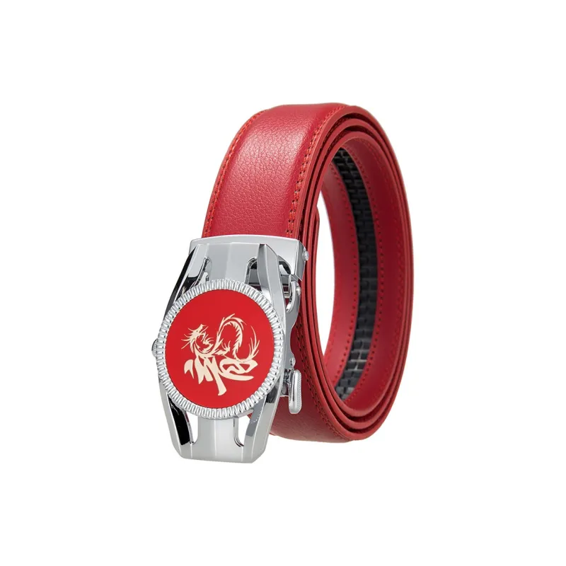 ALIEN BANG Cow Leather Leather Belts Men's Style 3.5CM-1